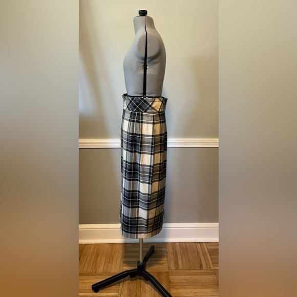Plenty by Tracy Reese NWT Window Pane Plaid Pencil Skirt Tan/Black SMALL Sz 10 - Picture 3 of 7